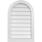 Ekena Millwork Round Top Surface Mount PVC Gable Vent w/ 2"W x 2"P Brickmould Sill Frame, 18"W x 28"H GVPRT18X2803SN - alternate 1